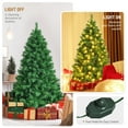 thumbnail image 4 of Patiojoy Pre-Lit Hinged Lifelike Xmas Tree, 6FT Lush Artificial Christmas Tree W/ 828 PVC Tips 350 LED Lights 8 Flash Modes, 4 of 10
