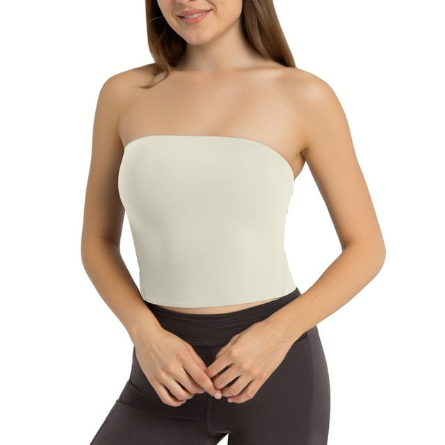 Top de yoga sexy para mujer, sin tirantes, chaleco deportivo