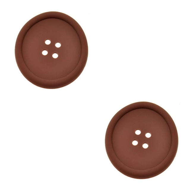 QualitChoice Multi Couleurs Silicone Cercle Rond Isolation Durable Souple Tasse Tampons Pot Cuillère Café 2Set