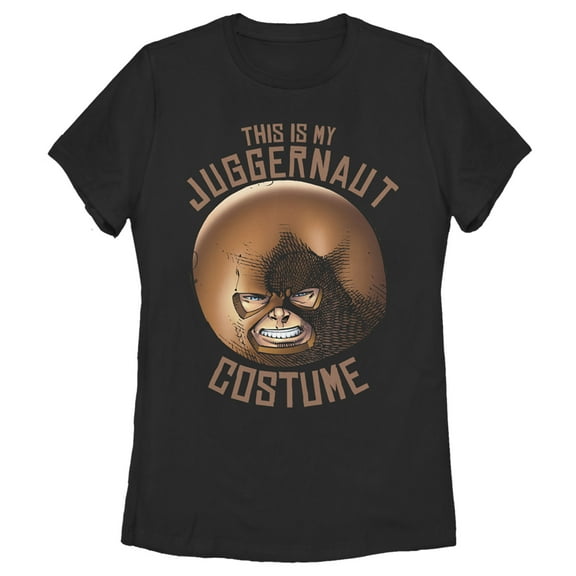 Women's Marvel Halloween Juggernaut Costume  Graphic Tee Black 2X Large