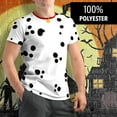 thumbnail image 3 of Old Glory Mens Halloween Dog Dalmatian Costume Red Collar Short Sleeve Graphic T Shirt, 3 of 7