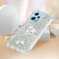 thumbnail image 5 of Funda para Xiaomi Redmi Note 12 4G con Brillo Líquido Flotante, Purpurina, Parachoques y Anillo Giratorio Soporte, 5 of 5