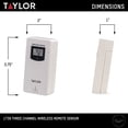 thumbnail image 3 of Taylor 3-Channel Wireless Remote Sensor with LCD Display for Weather Forecasters, 3 of 5