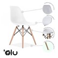 thumbnail image 2 of Sillas Tipo Eames OLU Kit 4pz Estilo Minimalista Moderno Color Blanca, 2 of 6