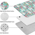 thumbnail image 5 of Bichon Dog Blue Florals Bathroom Rugs Sets 3 Piece,Toilet Cover Set,Absorbent Non Slip Bathroom Mats Sets with U-Shaped Contour Rug Toilet Rug Set, 5 of 5
