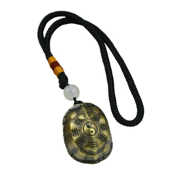 UOYOTT Chinese Divination Coins Turtle Shell, Coins Divination Prop with Lanyard, Buddhist Divination Tools for Health Wealth Ornament