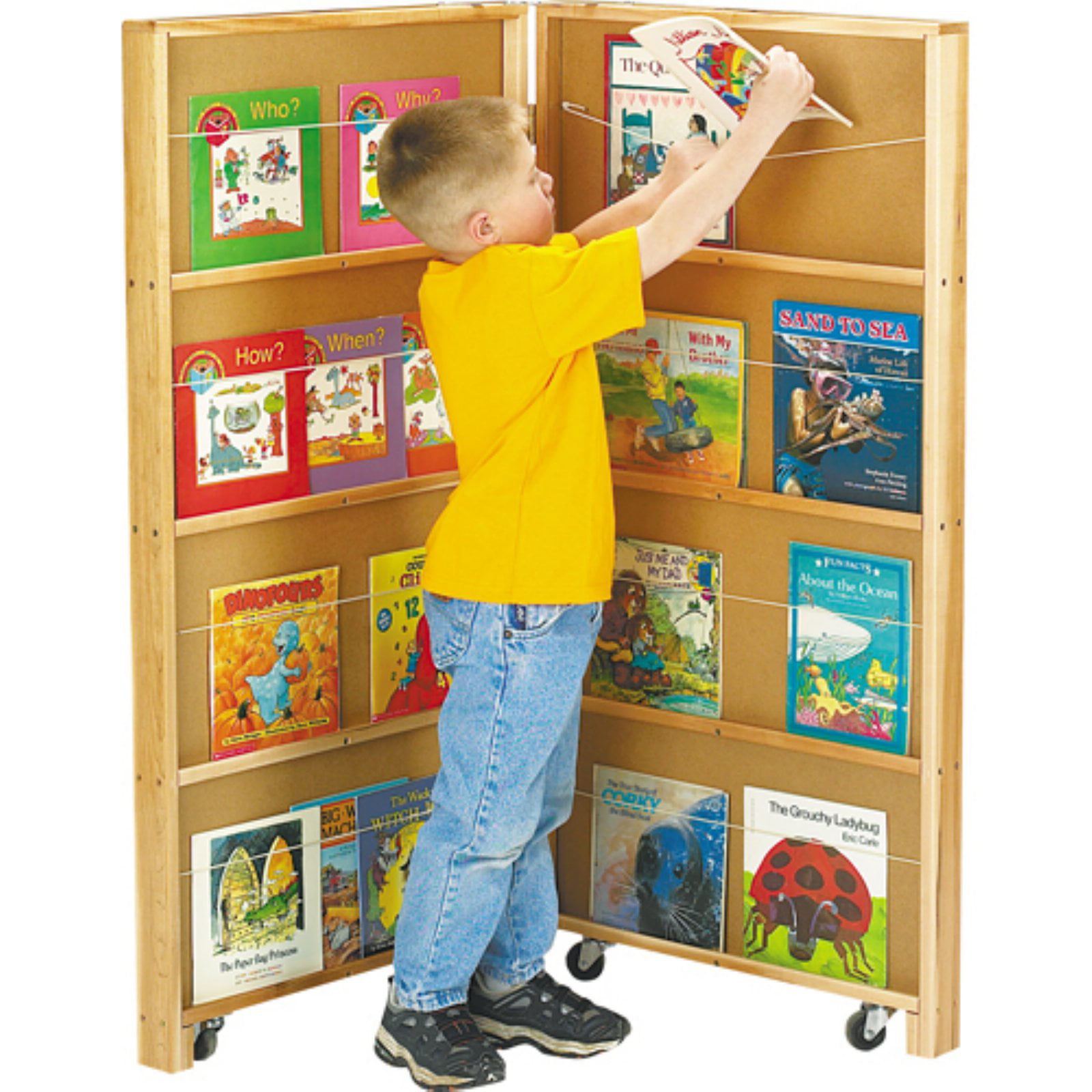 Jonti Craft Mobile Library Bookcase Walmart Com Walmart Com