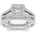 thumbnail image 1 of AKYUSGFL Fashion Rings for Women Synthetic Diamond Studded Zirconia Inlaid Rings Wedding Engagement Rings Jewelry Accessory Gifts, 1 of 5