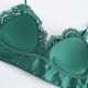 thumbnail image 3 of Ropa interior de mujer, ropa interior sexy de encaje sin aro de acero, copa triangular de algodón fino, hermosa espalda, pecho grande, conjunto de sujetador pequeño, 3 of 6