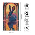 thumbnail image 2 of Kdxio Hand Towel Neon Rabbit In Archway for Bathroom Kitchen Fingertip Bath Towels 27.5 x 16 Inch Home Hotel Gym Laundry Room, 2 of 5