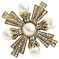 thumbnail image 3 of FRCOLOR Elegant Cross Brooch Pin for Women Made of Metal Perfect for Hats and Decoration Multi Color 2 Inch, 3 of 8