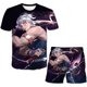 thumbnail image 1 of Regalos de cumpleaños para niños, trajes de Demon Slayer, camisetas de manga corta con estampado de dibujos animados de verano, pantalones cortos, 2 unids/set, trajes informales de 6M Gao Jinjia LED, 1 of 2