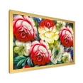 thumbnail image 2 of Designart 'Vintage VIbrant Yellow and Red Flower Still Life I' Traditional Framed Art Print, 2 of 4