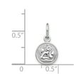 thumbnail image 3 of 14k White Gold Small Polished Angel Charm, 3 of 4