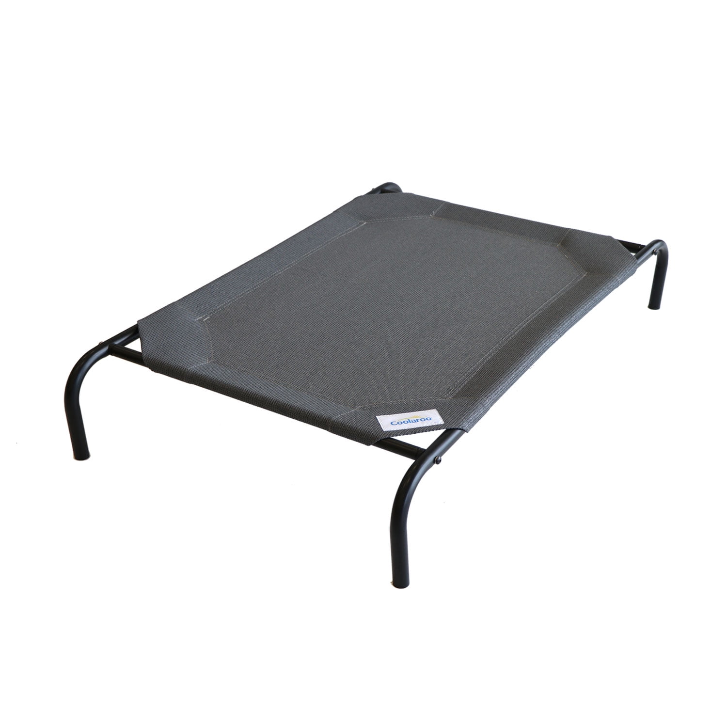 The Original Coolaroo Elevated Pet Dog Bed for Indoors & Outdoors, Large, Gunmetal