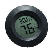 Mini Practical Digital Indoor Round Thermometer Hygrometer Temperature Humidity Meter LCD Display