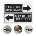 thumbnail image 1 of Minkissy 6Pcs Restaurant Door Signs Black PVC Waterproof for Business Office Home, 1 of 6
