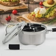 thumbnail image 4 of Cook Pro 4 Cup Egg Poacher All in One 2.5 Qt Stainless Steel Lidded Saucepan, 4 of 7