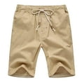 thumbnail image 2 of Jophufed Men's Pants Casual Drawstring Beach Shorts With Elastic Waist And Pockets Shorts Pants, 2 of 4
