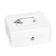 thumbnail image 1 of Portable Safe Box with 2 Key Fireproof Anti Theft Multipurpose Security Case Lock Box for Documents Jewelry White, 1 of 4