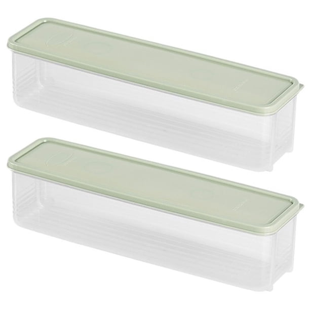 2 cajas de almacenamiento y cajón for verduras, contenedor de espagueti con tapas, contenedores ahorradores de fruta