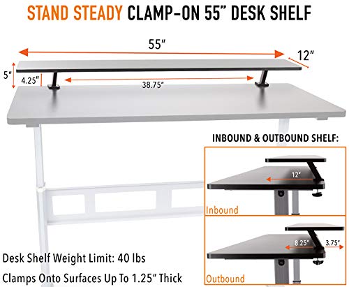 Stand Steady 55 Inch Clamp On Desk 