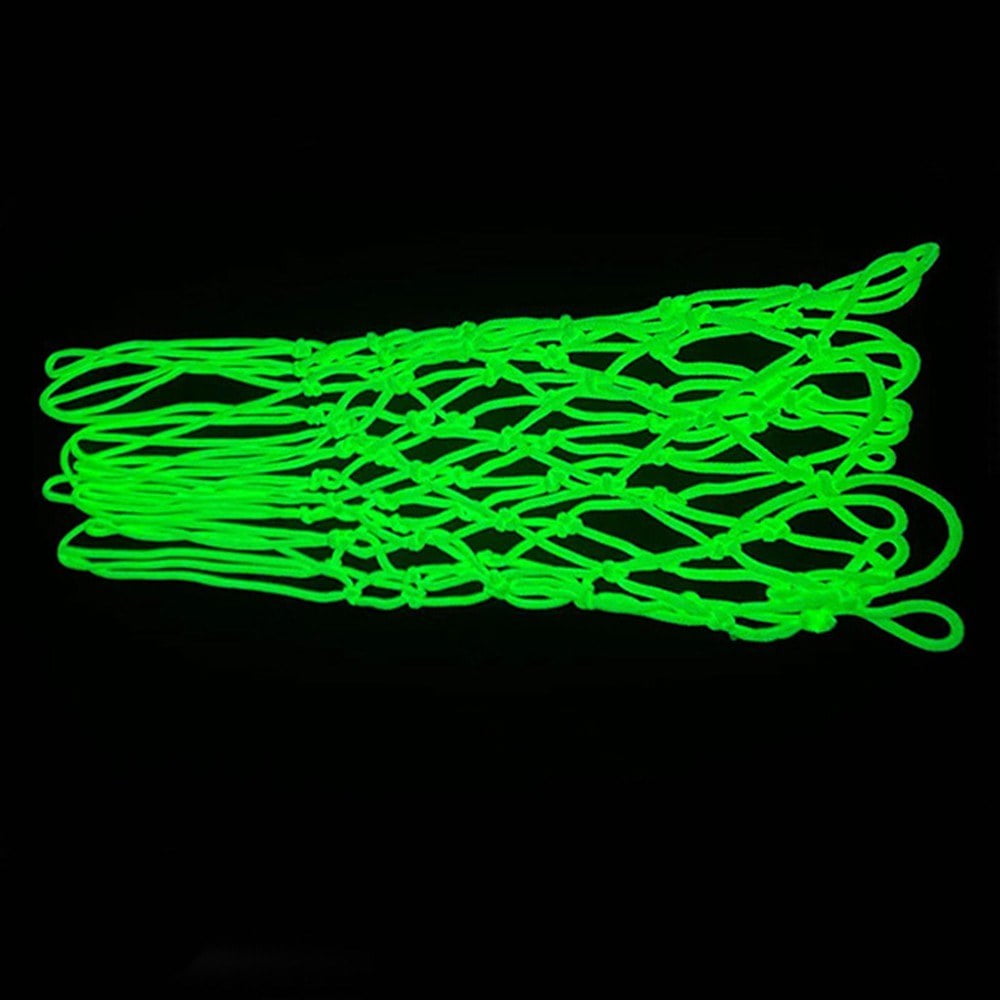 Nylon Glowing Basketball Net Standard Size 12 Loops Nightlight