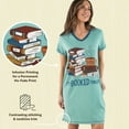thumbnail image 6 of LazyOne Women's Nightgown, Funny V-Neck Sleep Shirt for Women (I'm Booked, L/XL), 6 of 7