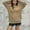 Khaki, variant on Dgankt Fall Sweaters Women Casual Round Neck Pocket Solid Color Long Sleeved Loose Top Round Neck Sweater,Size S-2XL