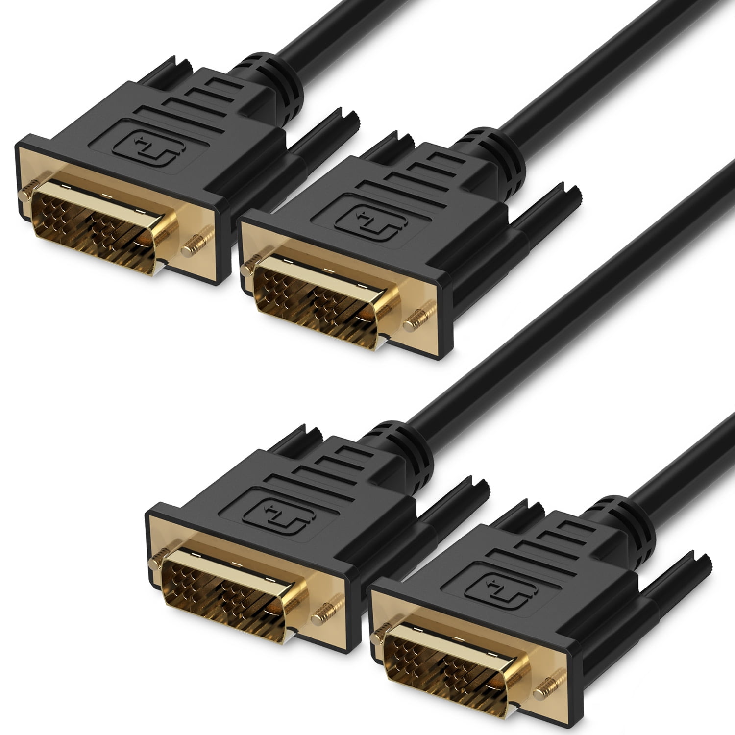  DVI  Cable  10FT 2 Pack Fosmon DVI  to DVI  18 1 Pin DVI  
