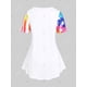 thumbnail image 2 of Camiseta Talla Extra Estampado Bandera Americana Rosegal  Camisetas tallas grandes, 2 of 5