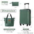 thumbnail image 3 of Pawverly 20-Inch Carry-On Luggage Set, 3-Piece Hardshell ABS Suitcase with 360° Spinner Wheels, TSA-Approved Lock & Expandable Travel Bag for Weekend and Business Travel, 3 of 13