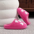thumbnail image 6 of Leozcaa Slippers for Women Fuzzy Slip-on Slippers Warm Cozy Soft Ghost Print Memory Foam Indoor House Shoes, 6 of 9