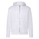 thumbnail image 1 of Fruit Of The Loom - - Sudadera con cremallera y capucha hombre/caballero -Deporte/Gimnasio/Running (Blanco), 1 of 3