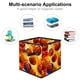 thumbnail image 2 of Caja de juguetes plegable con asa y diseño de baloncesto, 27,5 x 26,7 x 27,9 cm, gran capacidad, 2 of 6