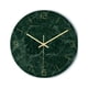 thumbnail image 2 of Reloj de pared acrílico para sala de estar | Diseño con patrón de piedra | Acabado brillante sin marco | Movimiento de cuarzo silencioso | Reloj decorativo moderno | 11.8x11.8 pulgadas | No incluye, 2 of 8