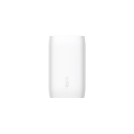 Belkin 67W Portable 3-Port USB-C Wall Charger, 3xUSB-C (67W Total), Fast Charging, Power Adapter, White