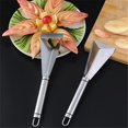 thumbnail image 1 of Cuchillo para tallar frutas - Decoración de platos de bricolaje, Cuchillo de frutas de acero inoxidable Chef Plato de frutas Herramienta para tallar alimentos, Herramienta profesional de decoración de JFHHH pequeña, 1 of 5