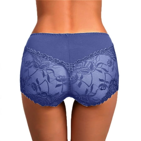 Yuhangmm Women s Panties Women Lace Sexy Panties Underwear G String Thongs Lingerie For Women Bikini Brief Underwear Panties For Women Boy Shorts Underwear for Women plus Size 4x