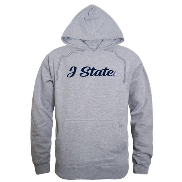 W Republic 558-317-HGY-01 Men Jackson State Tigers Script Hoodie, Heather Grey - Small