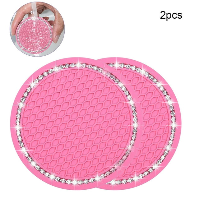 2 Pack Universal Auto Anti Slip Cup Holder Insert Coaster, Car Cup Holder Coaster