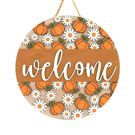 

Themed 3D Pumpkin Leaf Door Sign Wall Décor Farmhouse Style Welcome Door Decorations Modern Decorations Bedroom Girly Decorations for Living Room Household Decorations Bathroom Light Decorations Wall