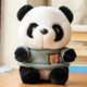 thumbnail image 3 of Suéter con capucha de 25 cm con forma de panda, juguete de peluche, tesoro nacional chino, regalo de festival para niños, regalos de cumpleaños, 3 of 5