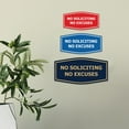 thumbnail image 4 of Fancy No Soliciting No Excuses Sign (Red) - Large, 4 of 5
