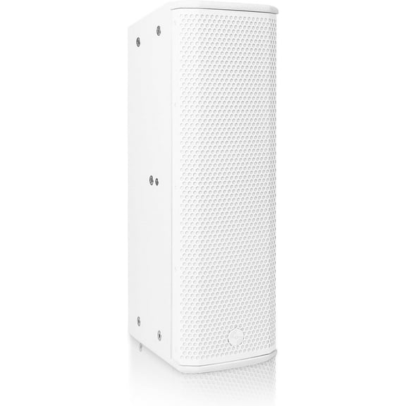 Sound Town Powered Column Line Array Speaker with 2x5-Inch Woofers, Dual Compression Drivers, Class-D amp. TWS, Birch Plywood, Wall Mount Installation, White (CARPO-K3WPW)