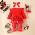 thumbnail image 4 of Futezty Toddler Boys Girls Clothes Fall Winter Outfit Sets, Kids Outfits Sets Long Sleeve Round Neck Snowman Print Elastic Waist 1T 2T 3T 4T 5T 2Pcs Set Christmas, 4 of 8