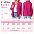 thumbnail image 5 of LLYWEY Women's Fleece Zip Up Sweatshirt Jacket No Hood, Long Sleeve Casual Fall Outerwear with Side Pockets, Pinky, M, 5 of 9