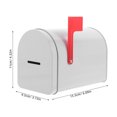 thumbnail image 6 of LOLIPPYY Kids Mailbox Toy: Raised Flag Metal Post Box - Valentine Card Exchange Box for School - Tinplate Mailbox for Classroom Card Collections, 6 of 7