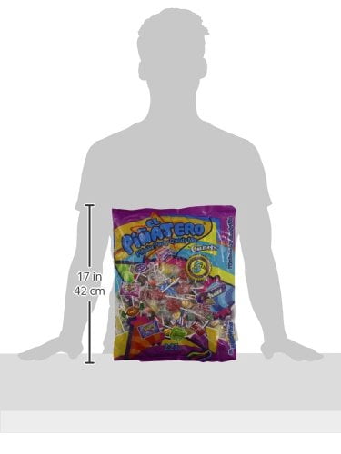 El Pinatero Pinata Party Candy Mix, Assorted Flavors, 5 lbs. With White Bowl By OMA