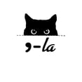 thumbnail image 2 of Camiseta informal de cuello redondo WhimsyCat para mujer, tejido de punto de algodón con estampado animal, elasticidad media, ajuste cómodo para todas las estaciones, camiseta deportiva de ocio., 2 of 6